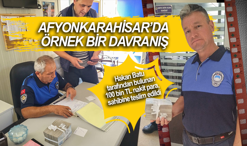 Afyonkarahisar’da örnek bir davranış